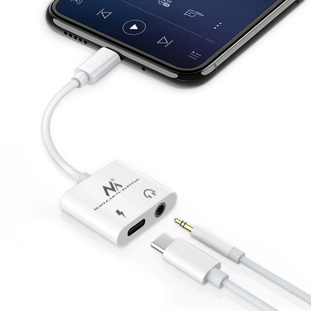 Adaptateur USB Type-C - mini-jack 3,5 mm (PD) 30W Maclean, MCTV-848 – Image 2